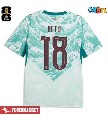 Portugal Pedro Neto #18 Bortatröja VM 2026 Kortärmad